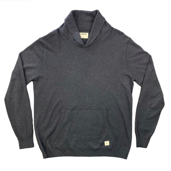 Linksoul Other - LINKSOUL Pullover Shawl Collar Sweater Slate Blue Gray Men's L Athleisure Golf